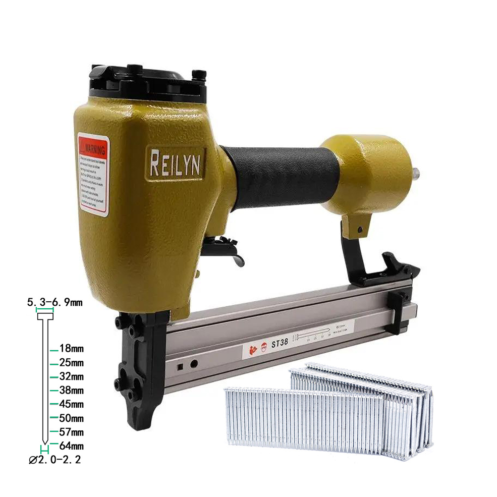 Rivet Gun Air - Reilyn 14Ga Druckluft-Nagler ST38 Betonnagelpistole Pneumatischer