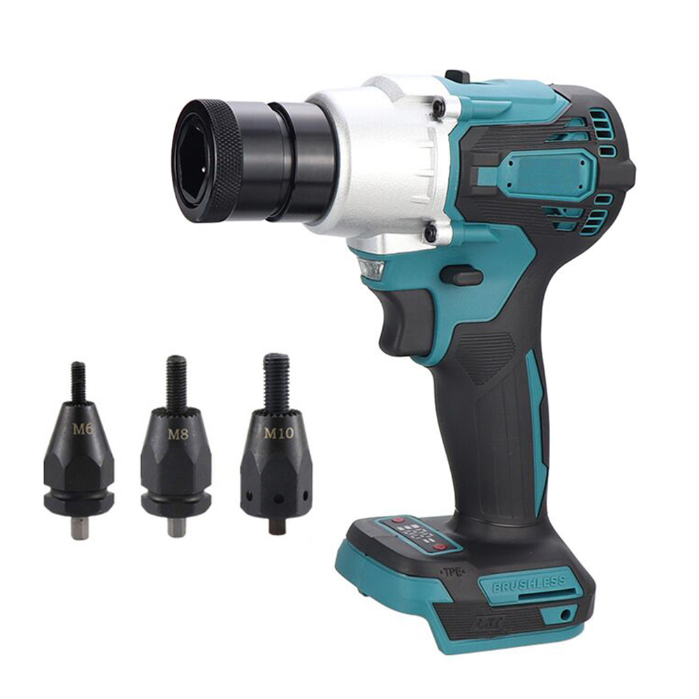 Rivet Gun Air - Elektrische Nietpistole, bürstenloses Nietmutter-Maschinen-Set mit Nietköpfen,