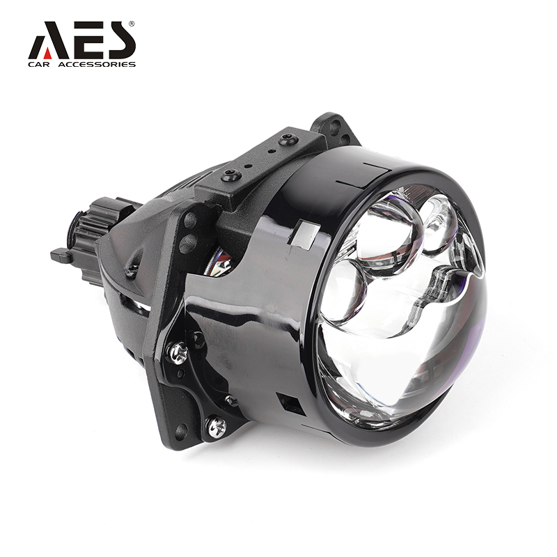 Headlight Aiming Tool - 2 Stück Hochleistungs-UX-3 Drei-Laser-Bi-LED-Projektor 80W Super