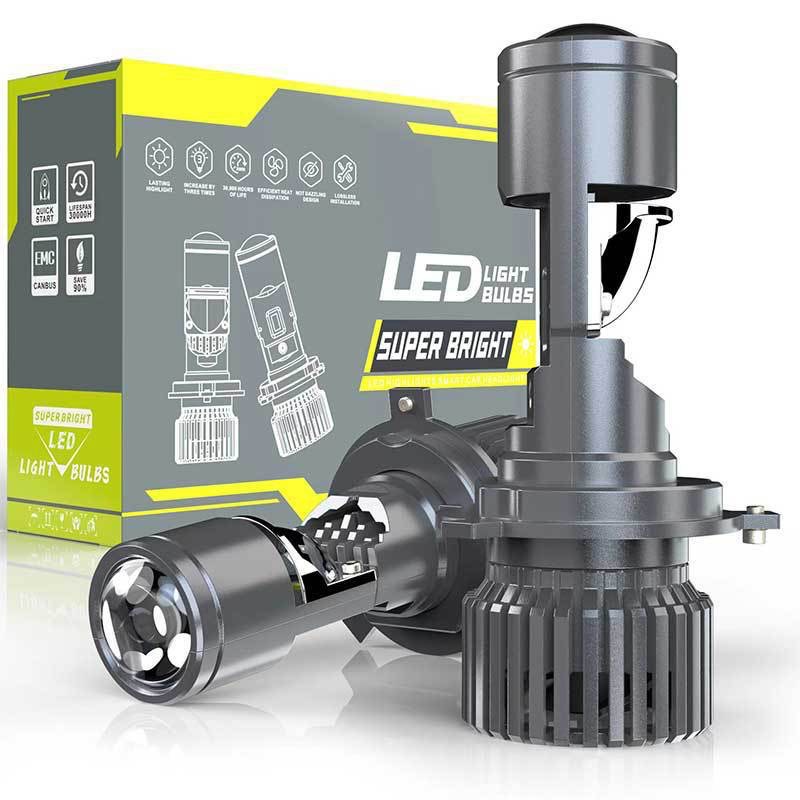 Headlight Aiming Tool - XTG GT4 LED-Scheinwerferlampen H4 Projektorlinse Fern-