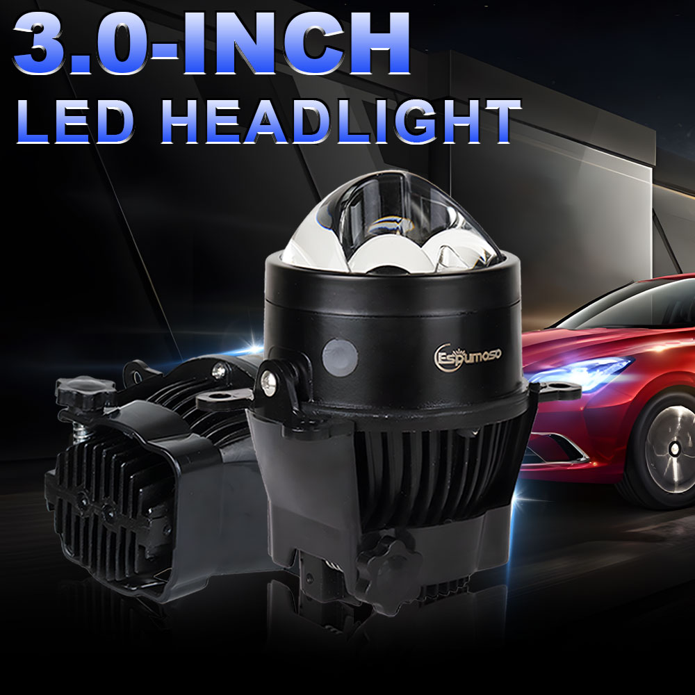 Headlight Aiming Tool - 12V 24V 3 Zoll Bi-LED-Nebels chein